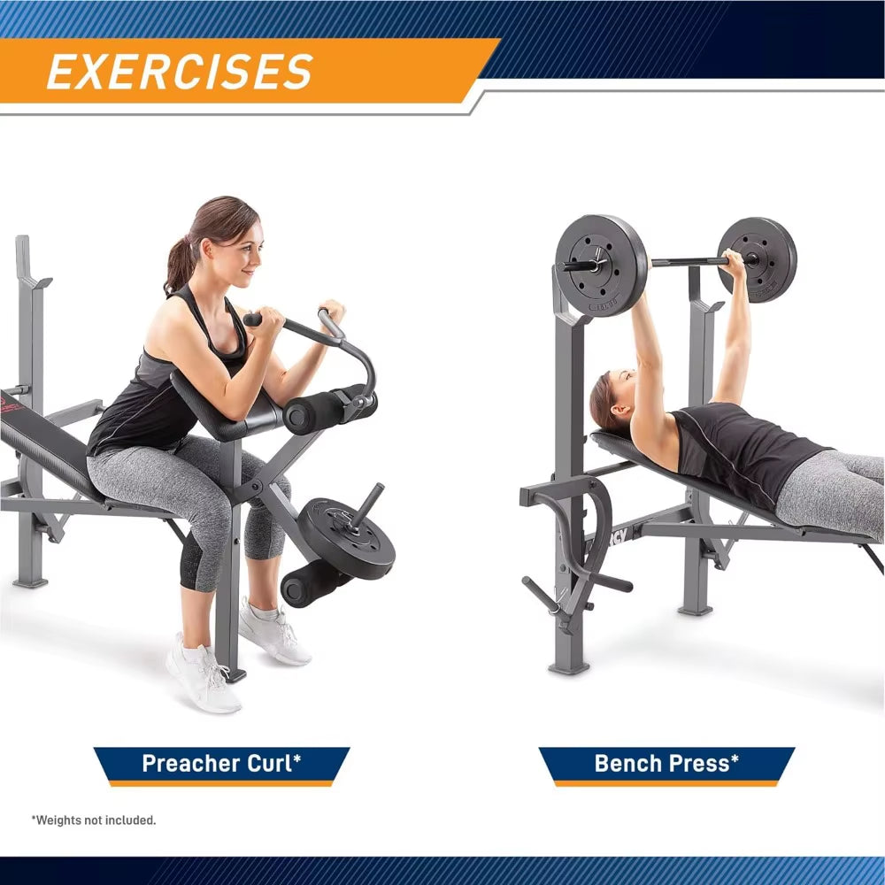 Weight Bench Incline with Leg Developer and Butterfly Arms