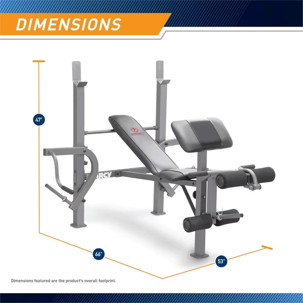 Weight Bench Incline with Leg Developer and Butterfly Arms