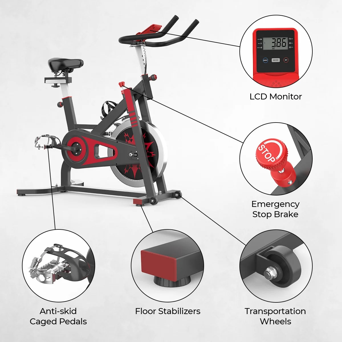 CalorieCrusher Stationary Bike