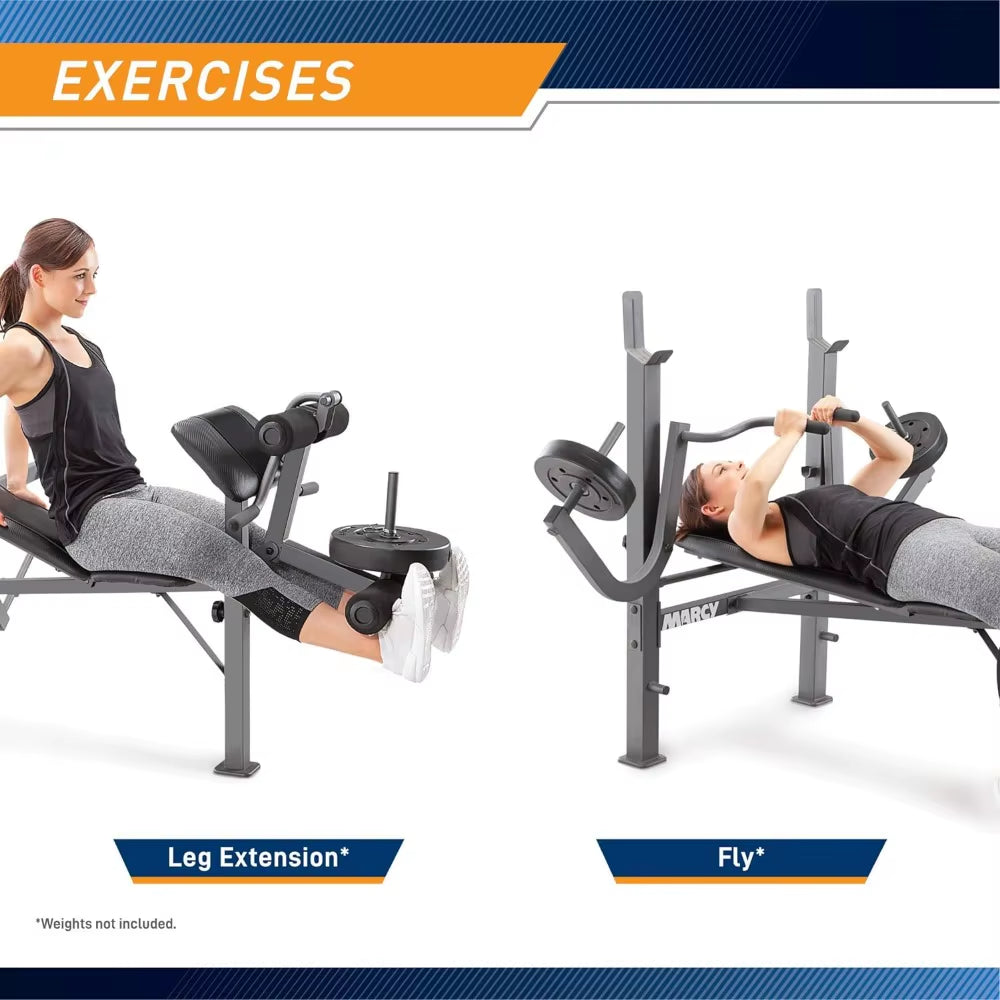 Weight Bench Incline with Leg Developer and Butterfly Arms