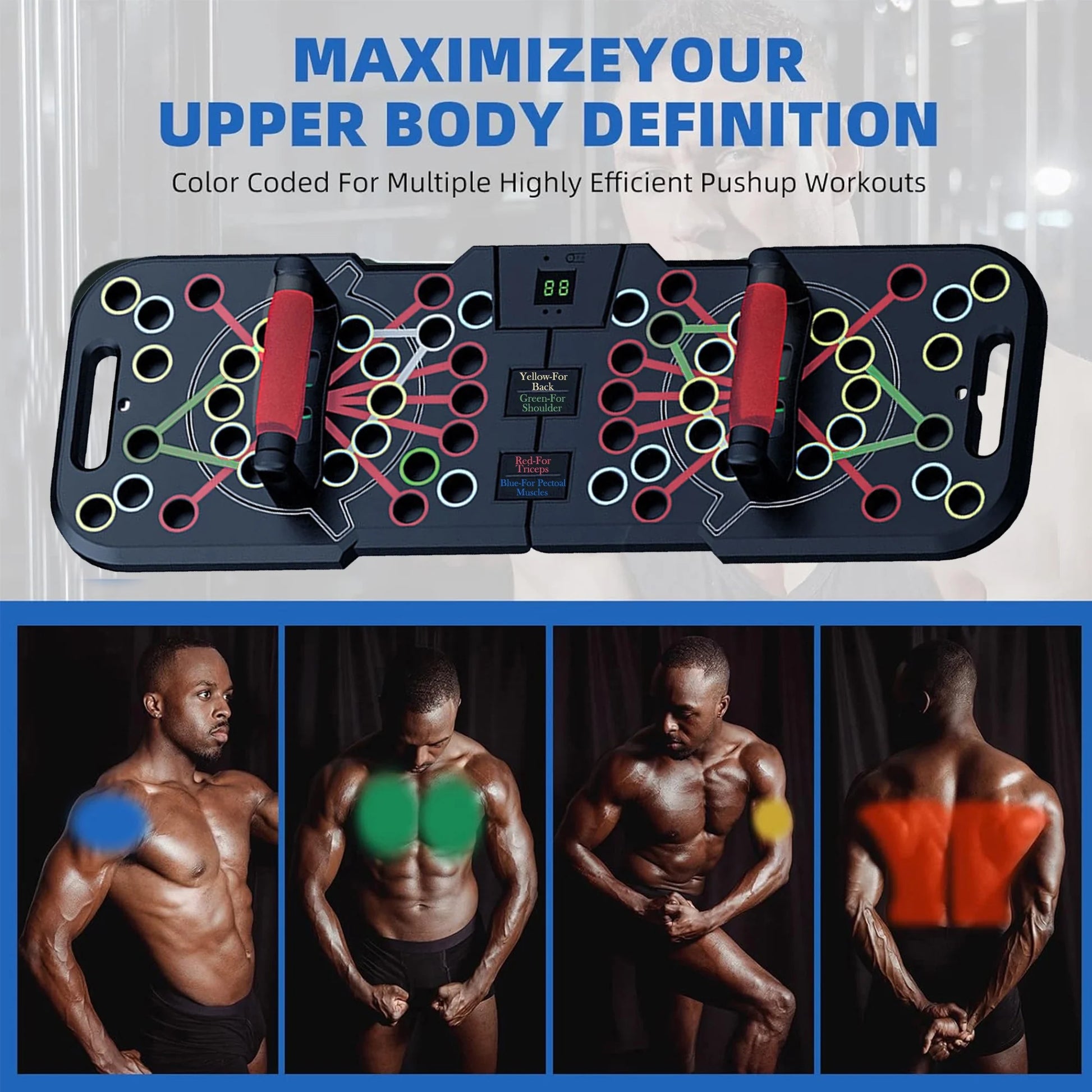 Athlevo MultiGrip 60 in 1 Push up Board